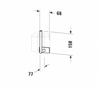 DURAVIT KARREE PORTARROLLOS RESERVA